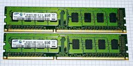 4GB Samsung (2 × 2GB) PC3-10600U (1333MHz) Desktop RAM 