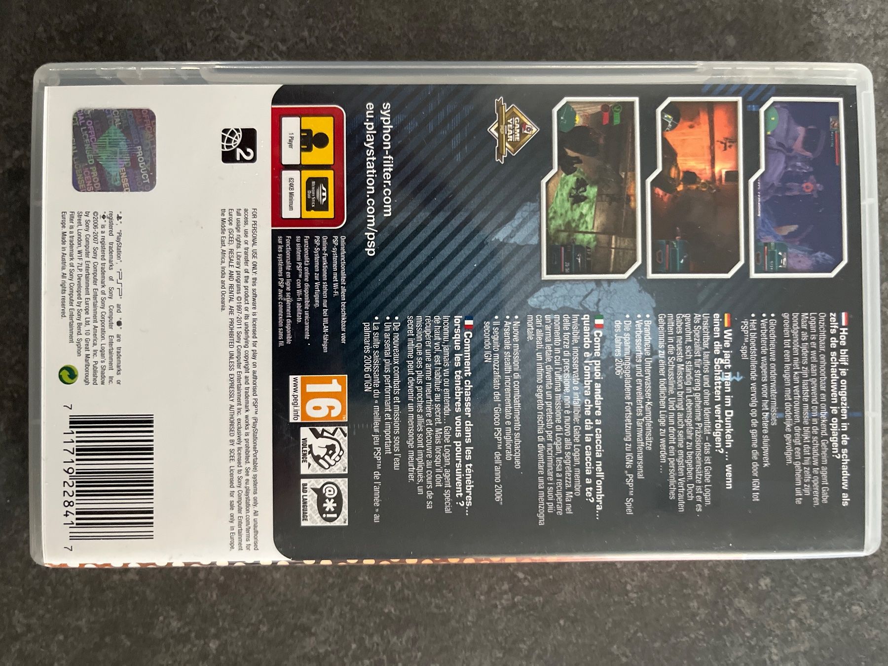 Sony Spiele: Logan’s shadow für PSP – Gebraucht aus Mühlethurnen von PaescuM26 1
