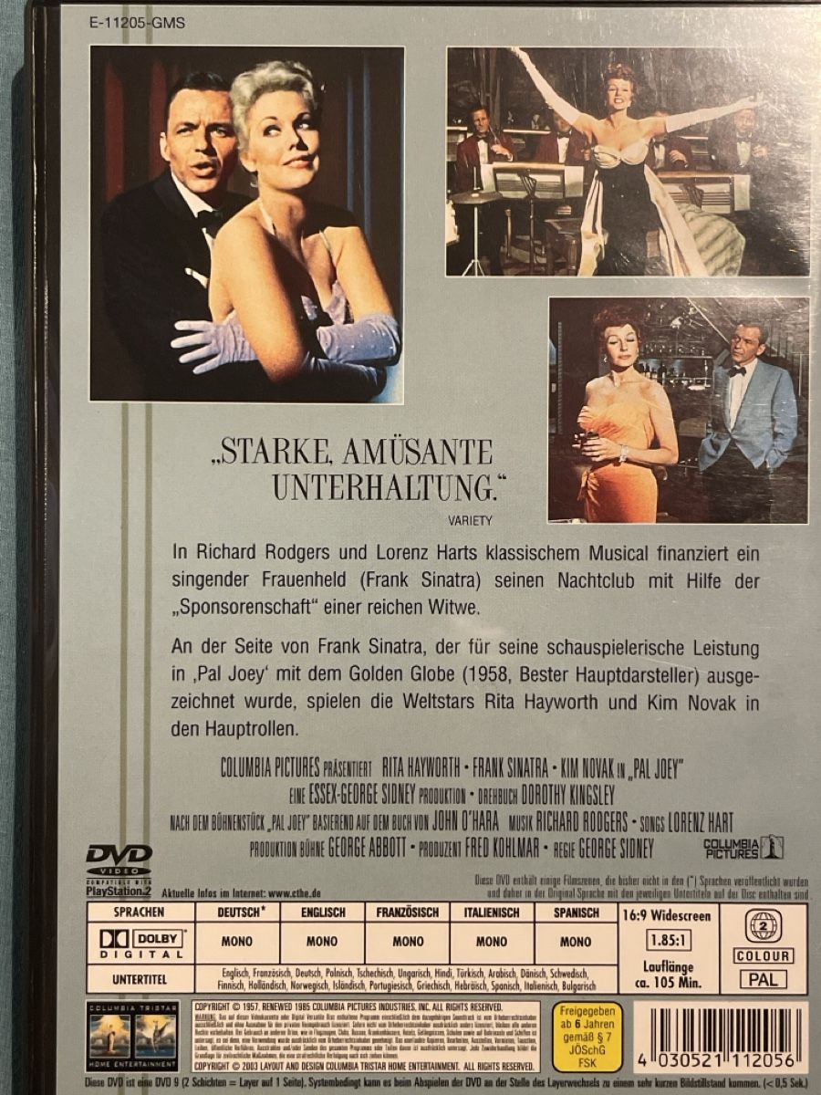 Tutti i DVDs: Pal Joey (1957) – Usato da Waldenburg venduto da Mimily33 1