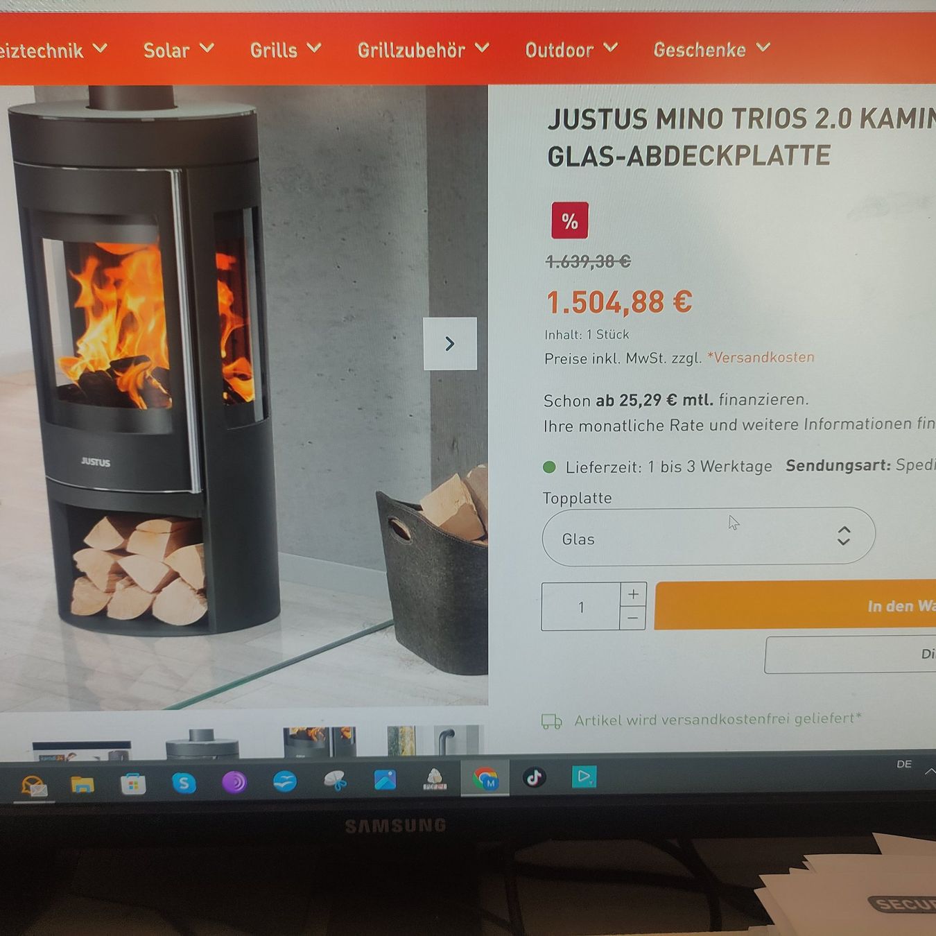 Poêles de chauffage: Justus Mino Trios 2.0 – D'occasion à Schmerikon par Natida0 5