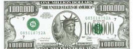 USA 1 Million Dollar, Testnote,UNZ,Serie 2001