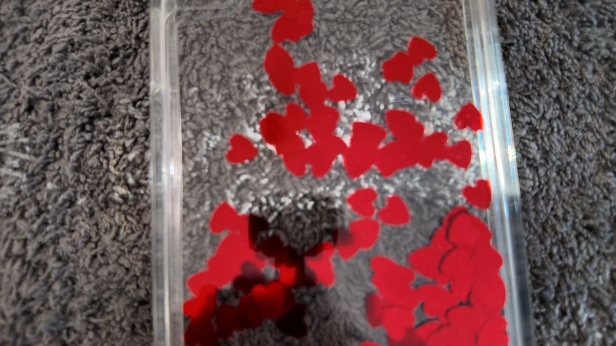 Cover & Protezioni schermo: Coque d’iPhone X avec des paillettes cœurs qui se déplacent – Nuovo e nell'imballaggio originale da Denges venduto da val_j8w7 2