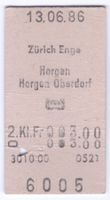 Billette Zürich Enge – Horgen – Horgen Oberdorf