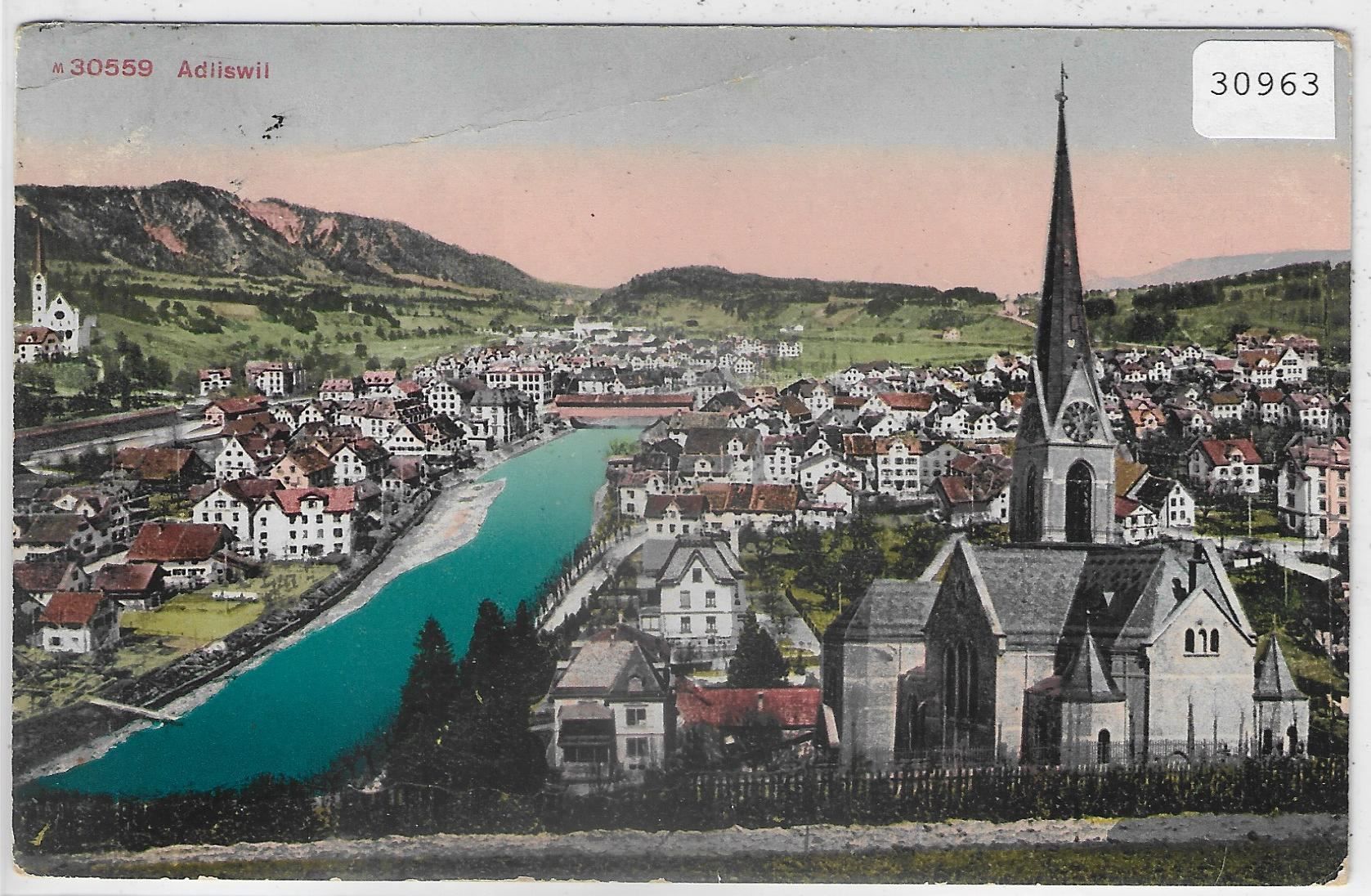 Cartoline postali: Adliswil - Generalansicht - Litho – Usato da Ettingen venduto da Kartenplanet