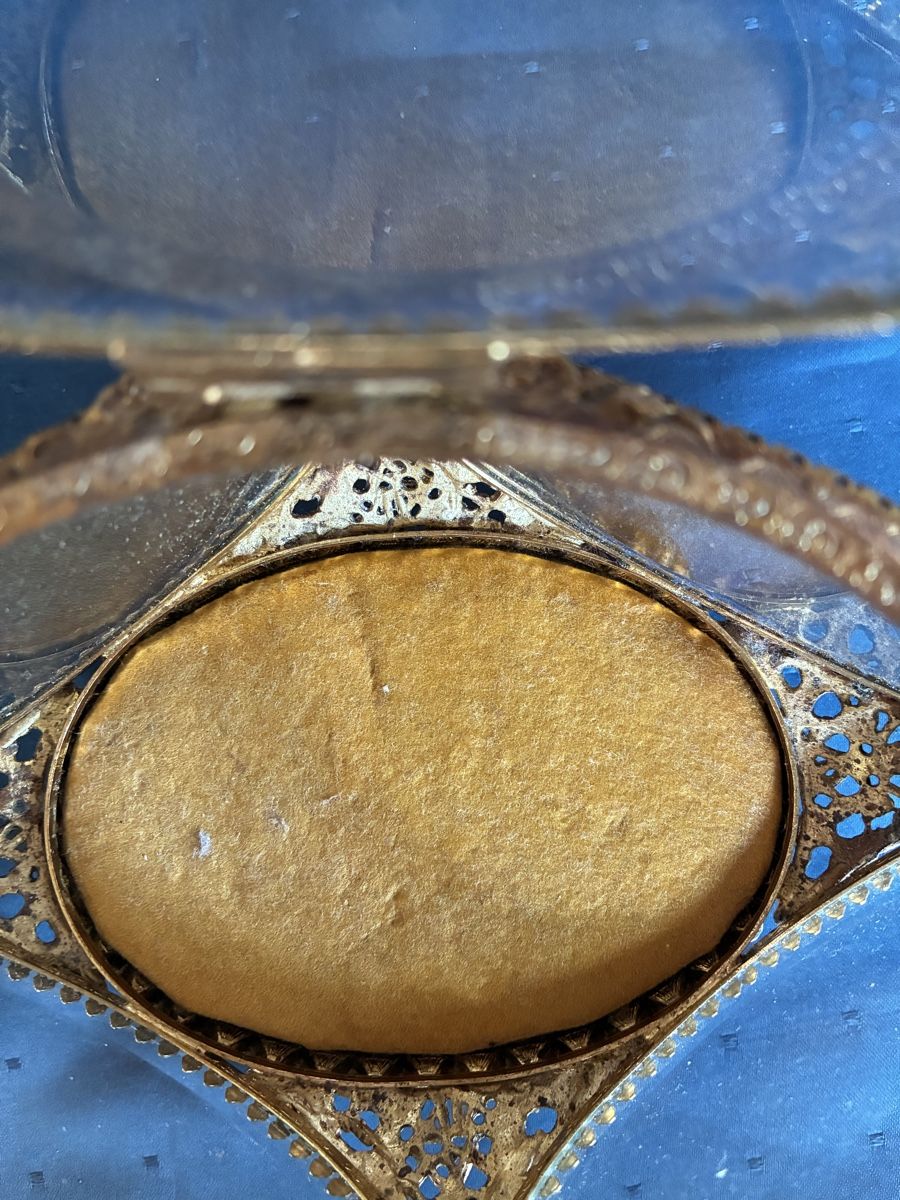 Barattoli: Antike Schmuckdose Messing / Glas – Usato da Dornach venduto da Rosengarten 5