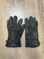 Winterhandschuhe aus Leder, warm gefüttert, Grösse M