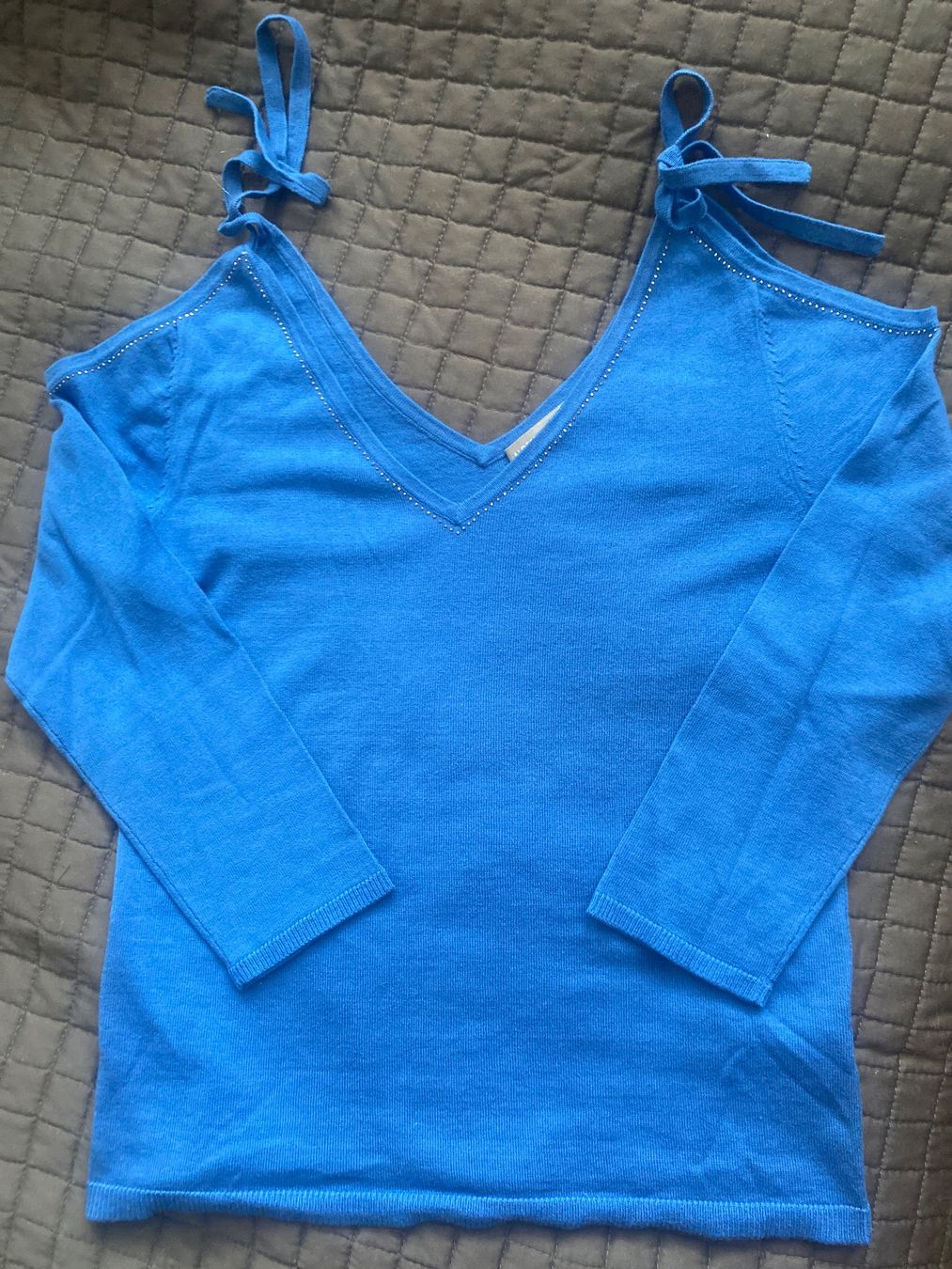 Top: Pull bleu Alberto Bini, coton soie, taille S. – Nuovo e nell'imballaggio originale da Geneve venduto da pat_p76n 8