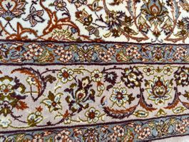 Perfekte Isfahan Korkwolle mit Seide 166x108, 1.Mio knt. m2