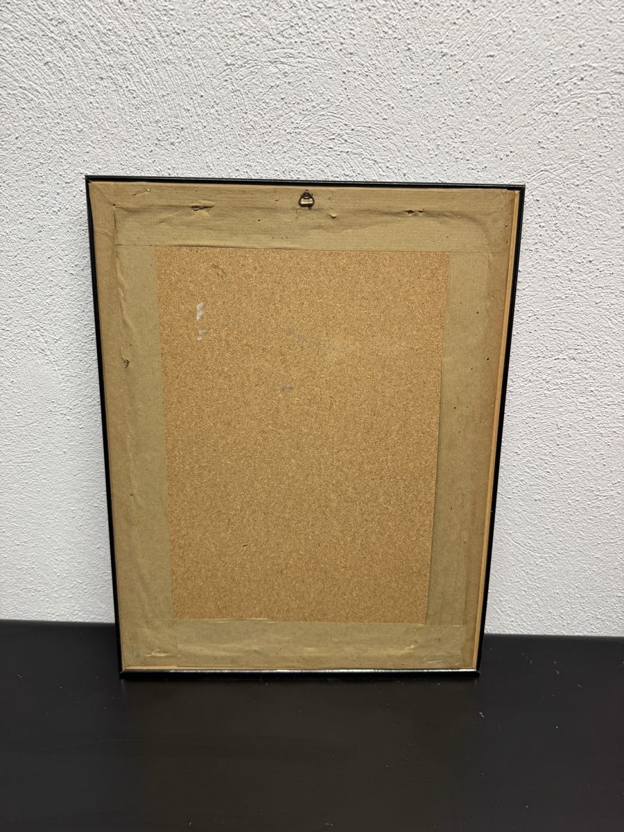 Arts picturaux & lithographies: Tableau John Glanz 1983 cadre noir – D'occasion à Vicques par JU_2824 2