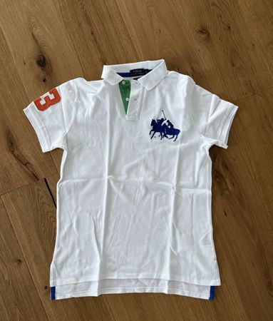Polo Ralph Lauren Big Pony Poloshirt Weiss Gr. M