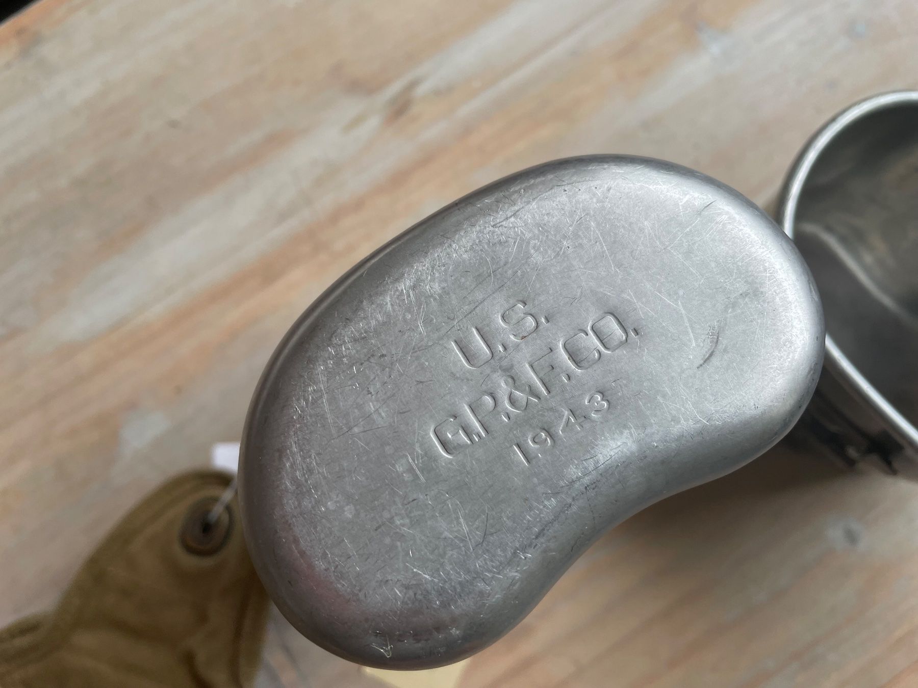 US Army Uniformen: Original us Army WW2 canteen – Gebraucht aus Oberbütschel von Woodie2005 5