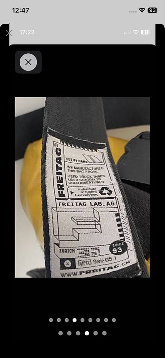 Freitag Sonstige Kleidung & Accessoires: FreitagTasche F 14 DEXTER – Gebraucht aus Lenzburg von erv_v7lr 3