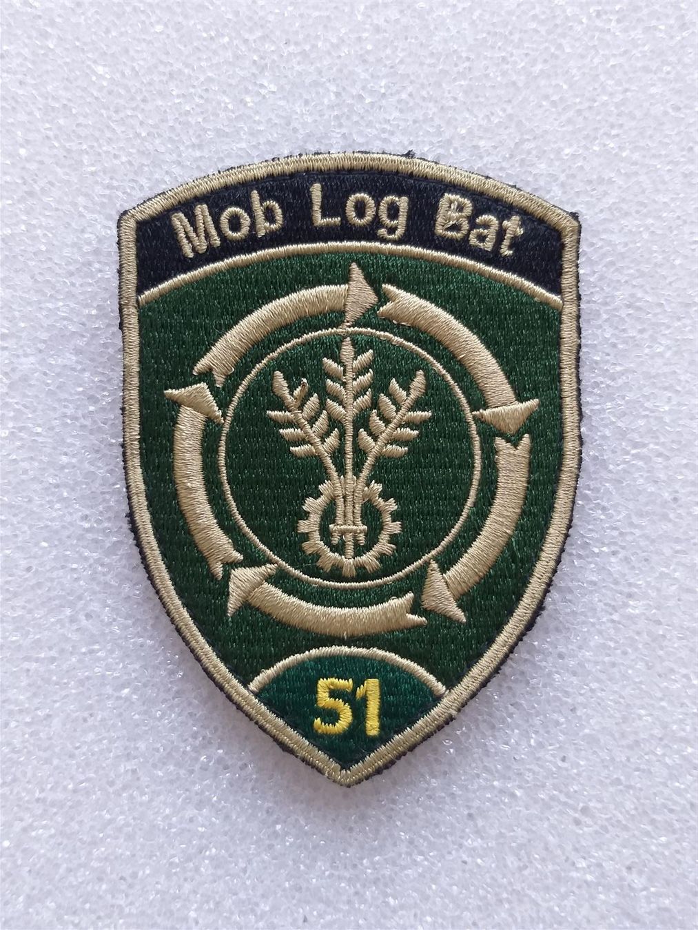 Placchette & Badge: Verbandsabzeichen Mob Log Bat 51 Kp 1 – Usato da Bauma venduto da SwissMilitaria