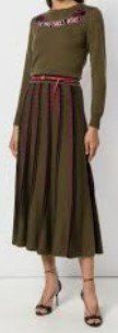 Temperley London Rock / jupe 100% Wolle / laine S