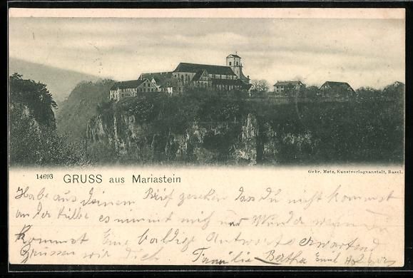 Cartes postales: AK Mariastein, Partie im Ort, 1902 – D'occasion à Berlin par bartko-reher