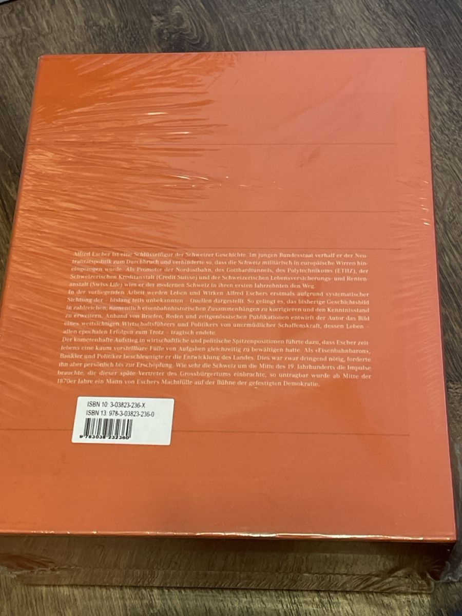 Bücher: Alfred Escher Sammlung Buch  – Neu (gemäss Beschreibung) aus Samstagern von Katinka8 2