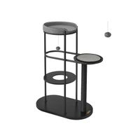 Kratzbaum Modern Katzenbaum Metall Schwarz LUNA