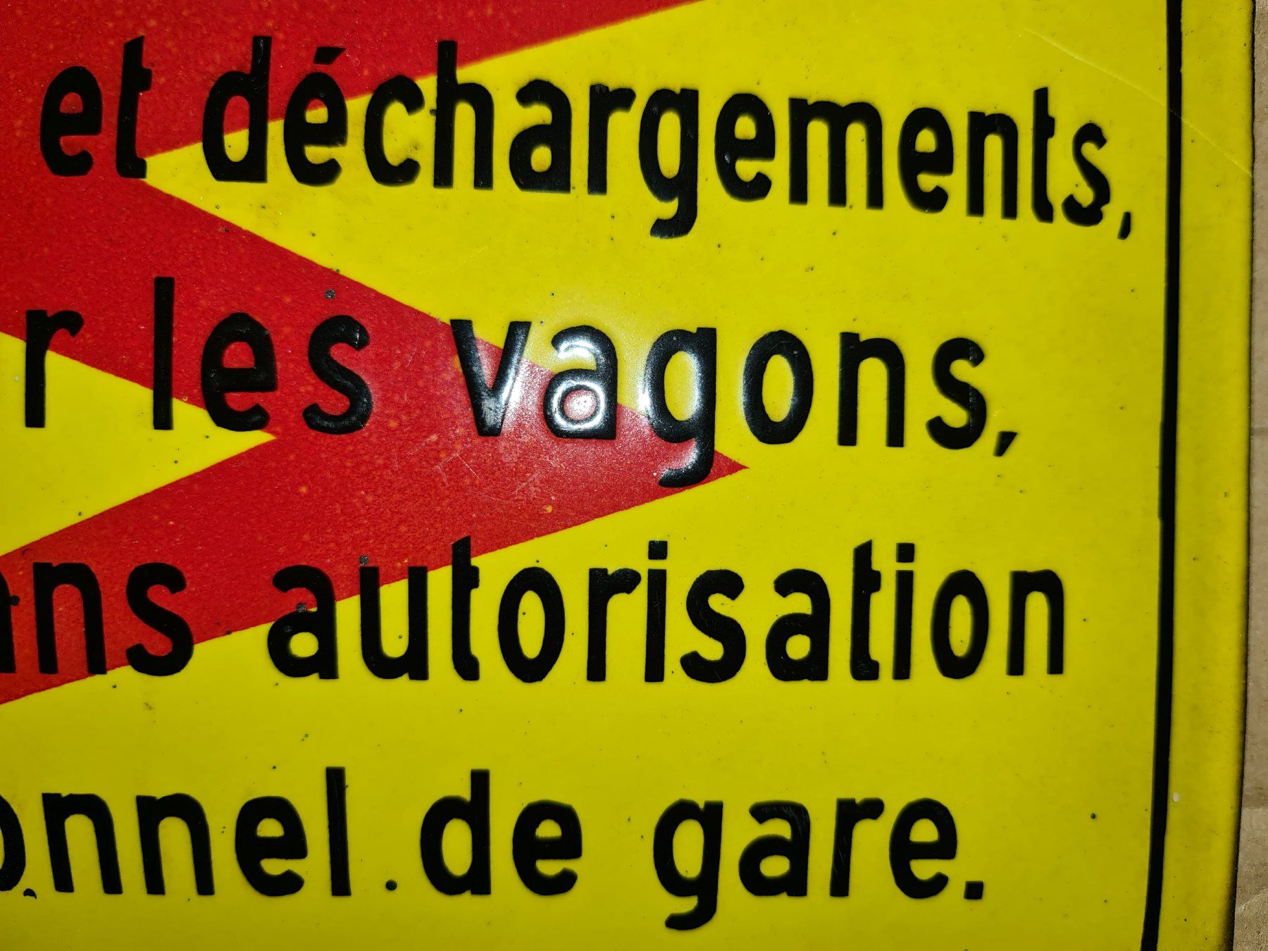 Insegne: Panneau Émaillé / Danger de Mort. – Usato da Cortaillod venduto da signep
