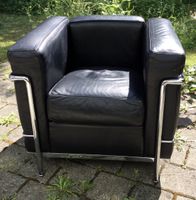 Le Corbusier Sessel LC2 Leder schwarz 
