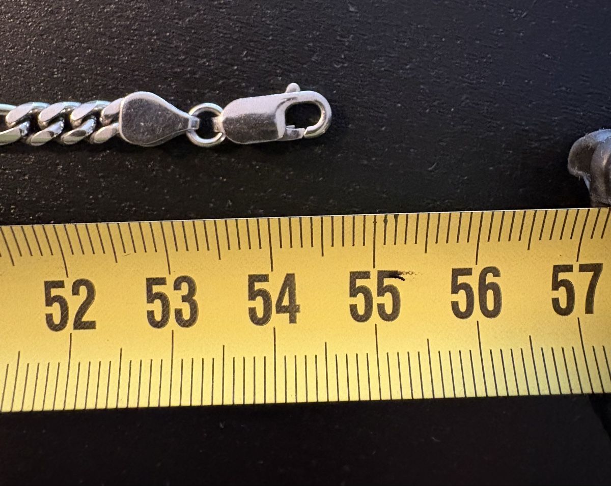 925 Silberkette 32.35g Panzer / Figaro 55cm 5mm - ab 1.- Fr. (Gebraucht ...