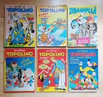 6 STK.WALT DISNEY COMICS-BUCH/ TOPOLINO  1980 MIT LIRAPREIS