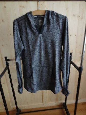 Grau melierter NIKE Running Damen Pulli Gr. L - 423057