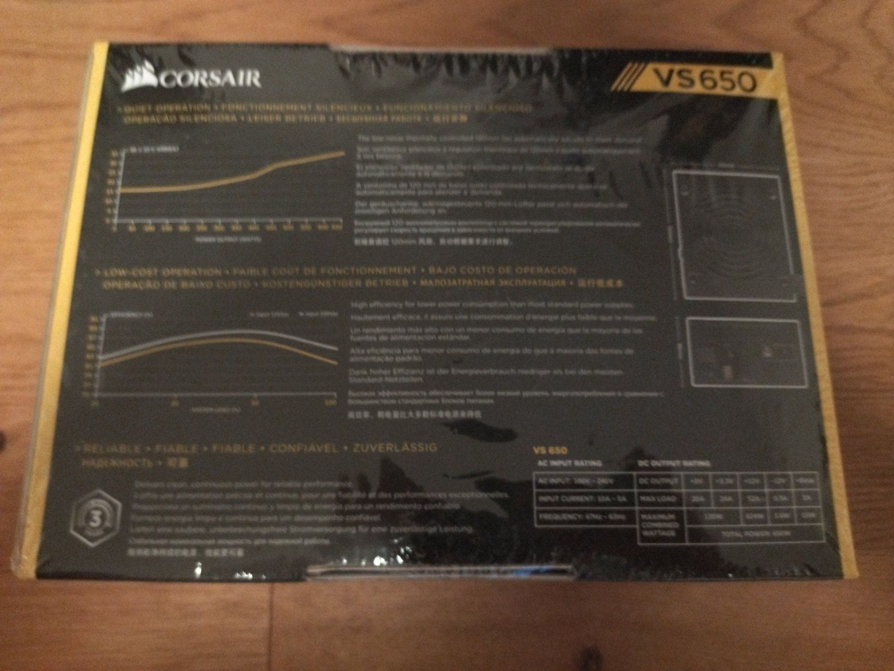 Corsair Componenti elettronici: Corsair VS650 Netzteil 650 Watt – Nuovo e nell'imballaggio originale da Ins venduto da phil_sinn 1