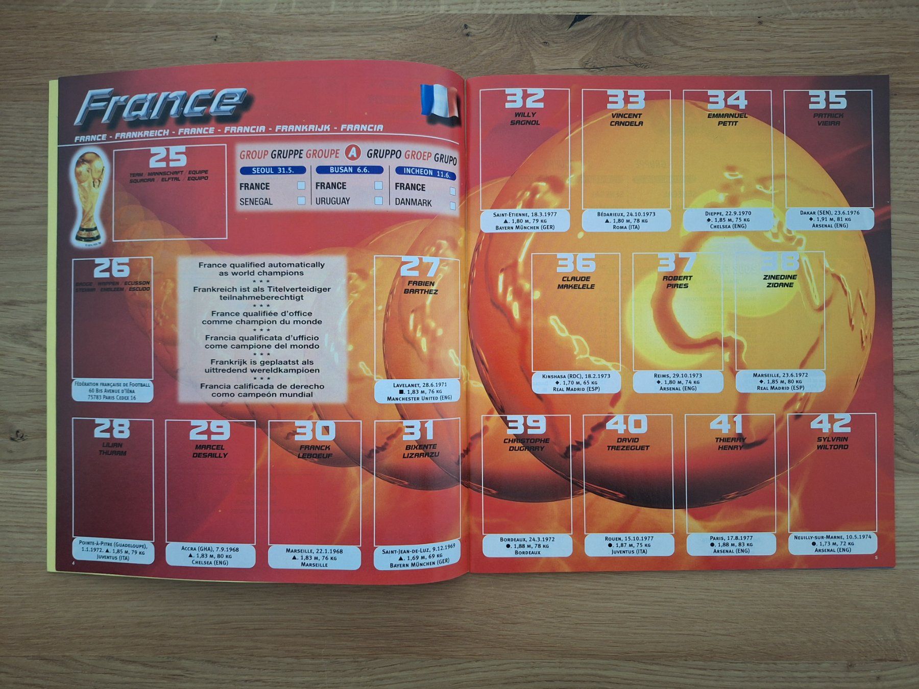 Panini Alben: PANINI WORLD CUP 2002 – Gebraucht aus St. Gallen von Matrix023 1