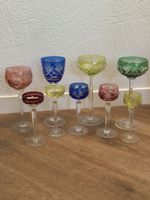 Alte Kristall-Roemer-Glaeser, 9 Stueck, Top Zustand