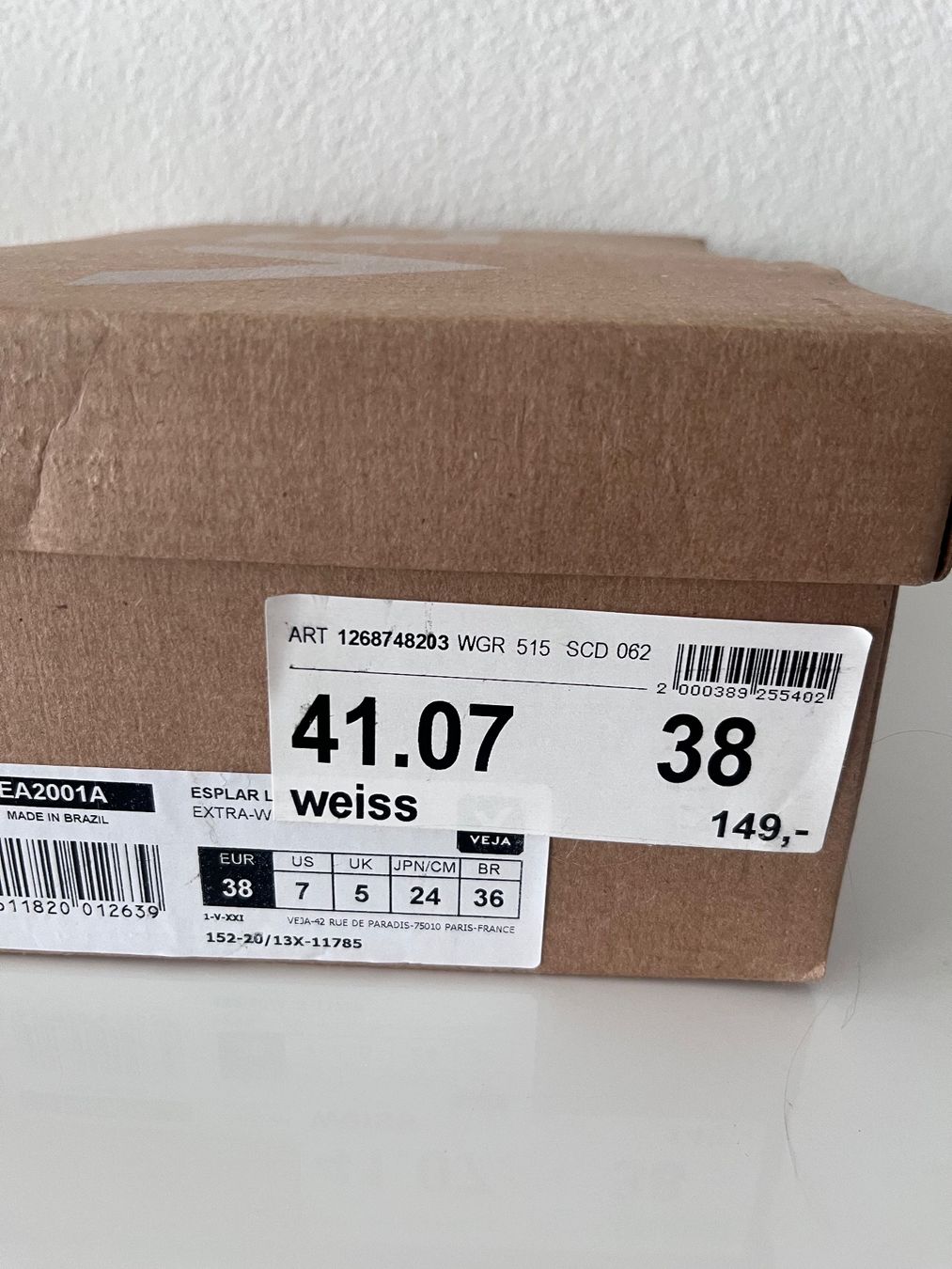 Veja Chaussures femmes: VEJA Esplar Sneackers low, weiss Gr. 38 – D'occasion à Belp par Solyluna 5