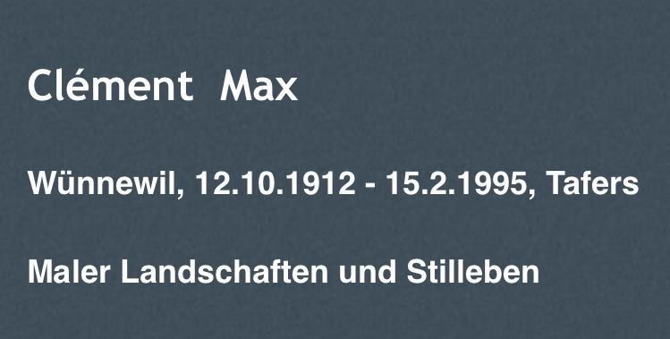 Gemälde: Clement Max (1912-1995) – Gebraucht aus Grosshöchstetten von Perle1951 5