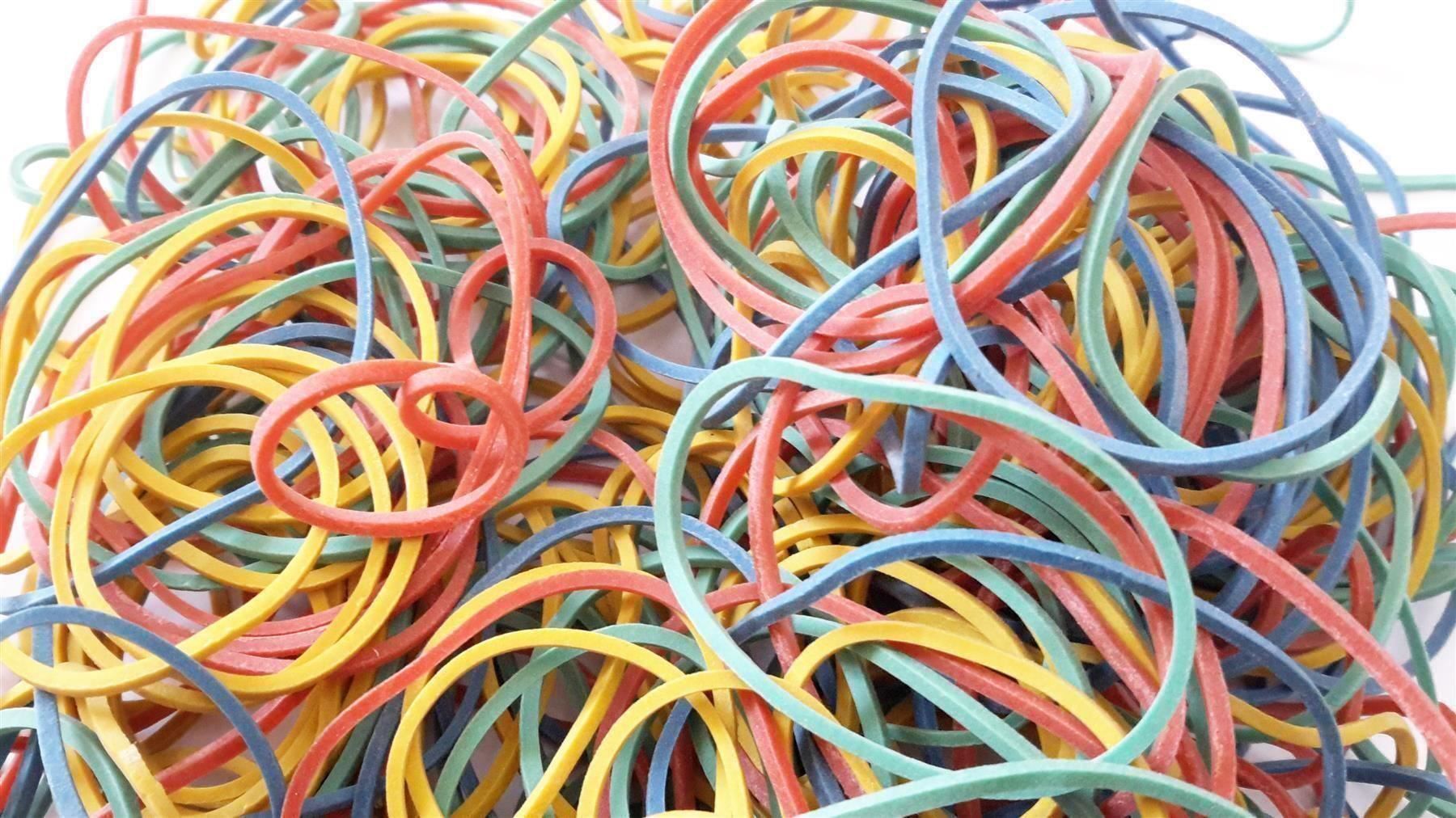 Nastri decorativi: Gummiringe, 50 g, 4 Grössen/Farben – Nuovo e nell'imballaggio originale da St. Gallen venduto da cointec 4