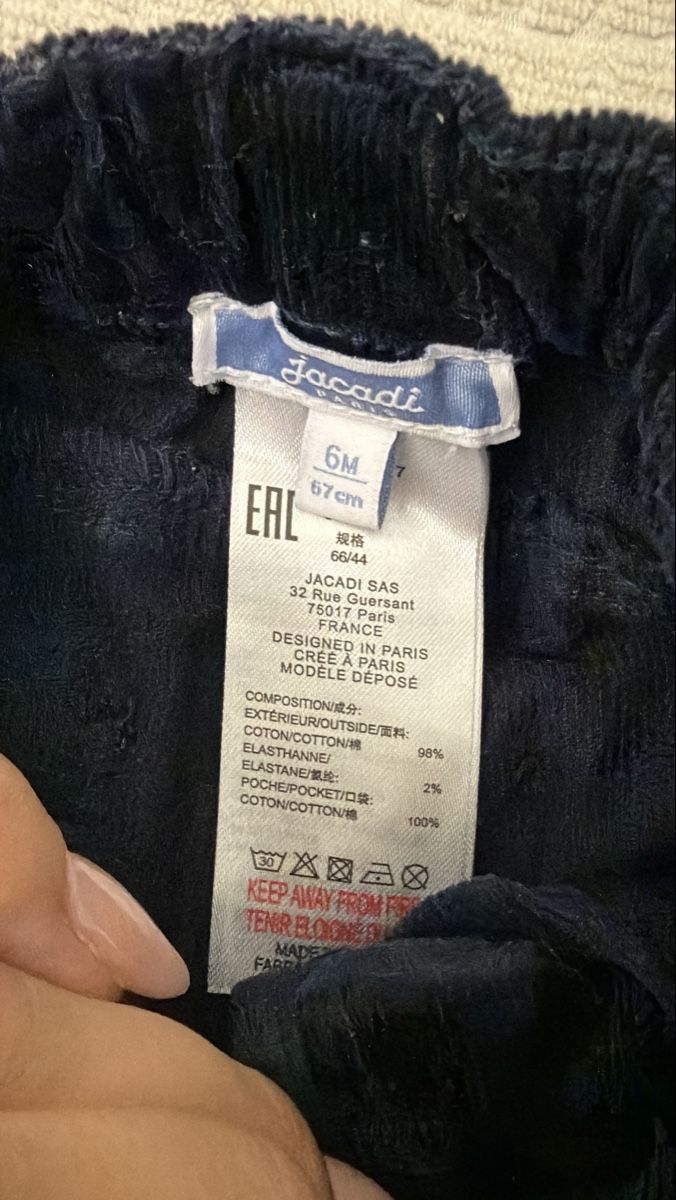 Jacadi Hosen: Hose Samtoptik Jacadi Paris – Gebraucht aus Altendorf von Carcoura 3