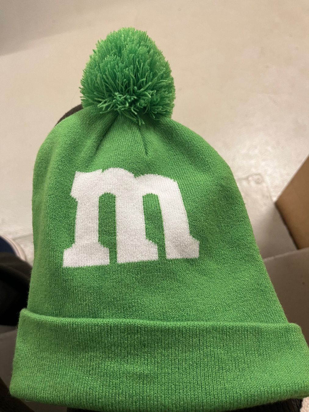 Copricapi, berretti & cappellini: Original m&m grüne Mütze mit Bommel – Usato da Meggen venduto da Sternenhi7 2