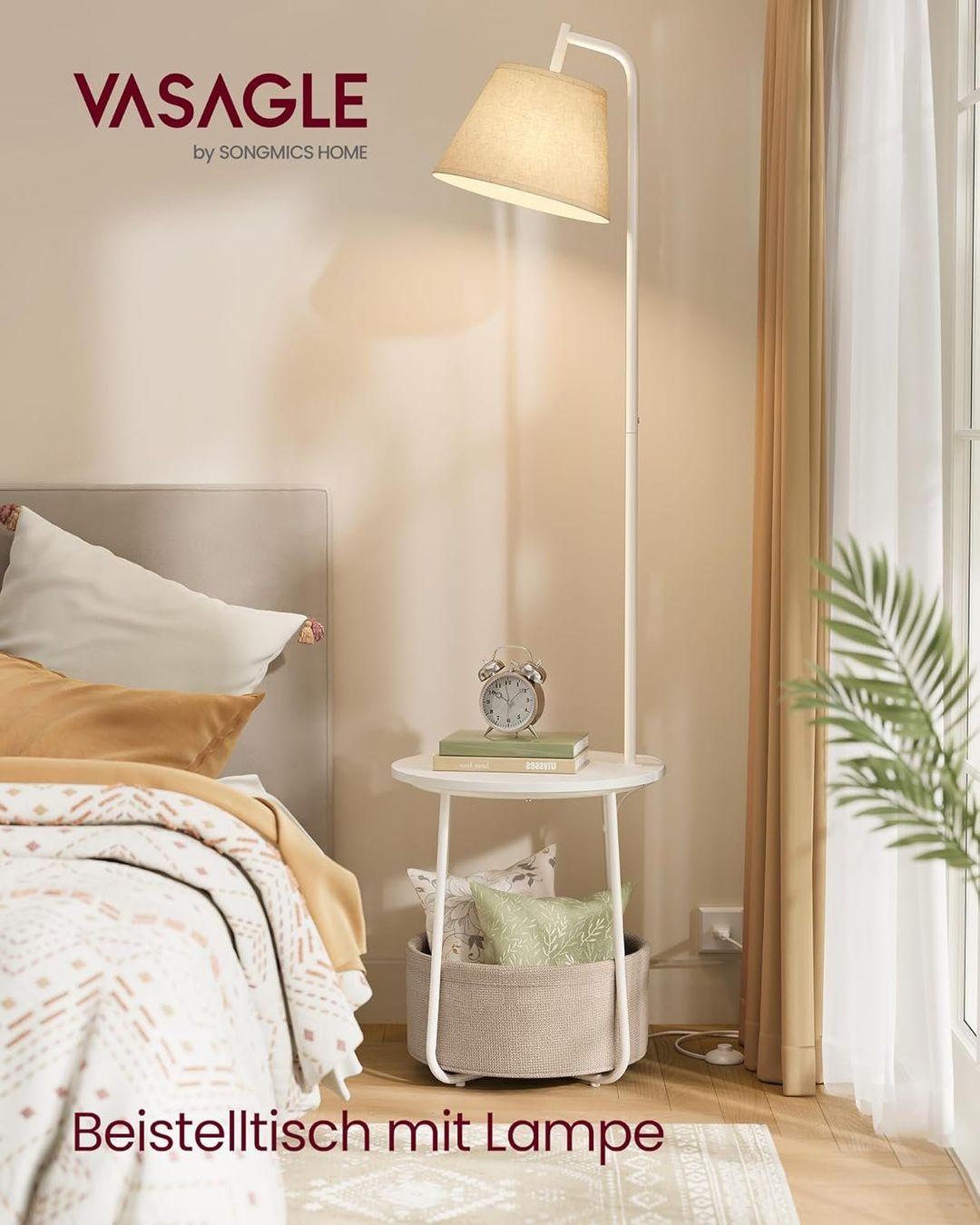 Lampade: Stehlampe mit 3 Ablagen, Standleuchte – Nuovo e nell'imballaggio originale da Gränichen venduto da omniadeals 2