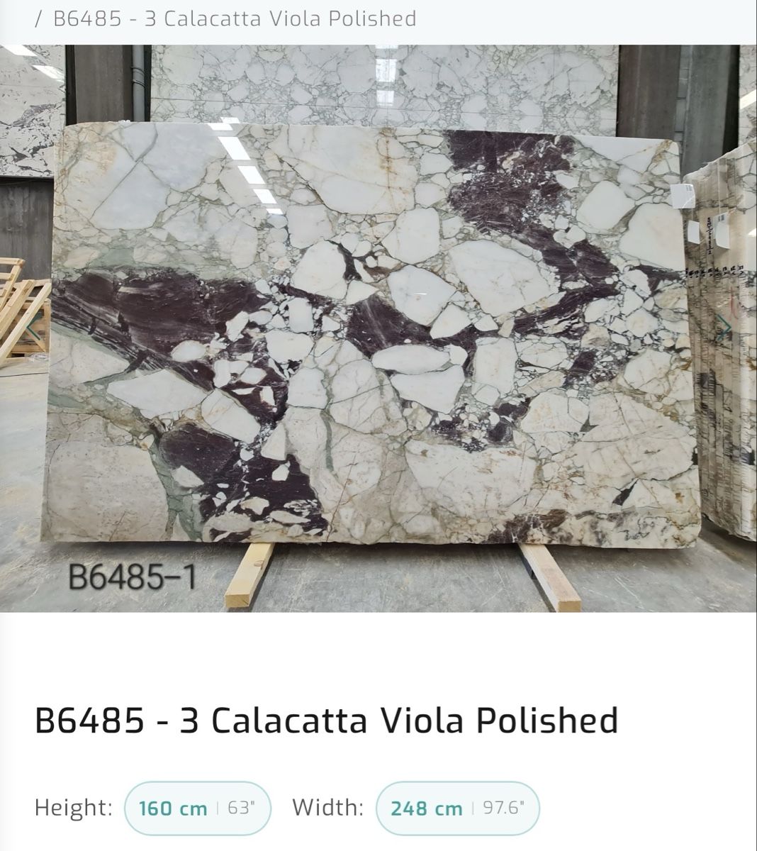 Edelsteine: Calacatta Viola Platte – Neu und originalverpackt aus Baar von alm_9zdm 1