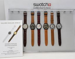 Swatch Leder Chrono Set + Collector Box