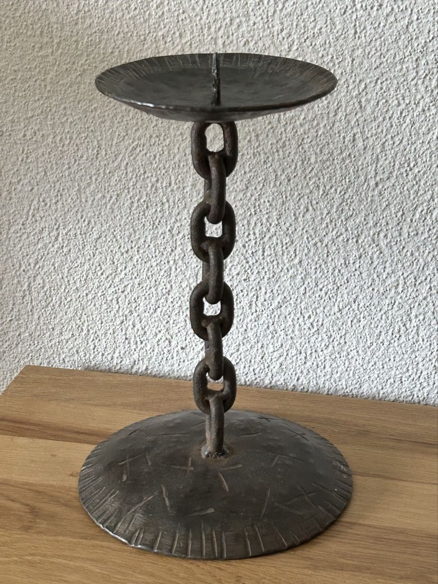 Portacandele: Brutalistischer Kerzenständer Eisen Vintage – Usato da Wettingen venduto da Mmccl 3