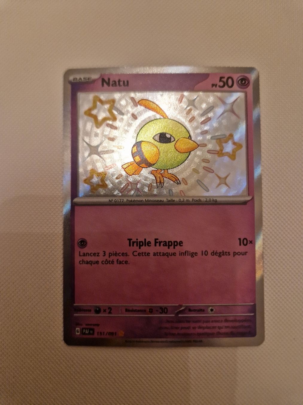 Pokémon Carte collezionabili: Carte Pokémon Natu – Nuovo (secondo la descrizione) da Les Acacias venduto da S.Vieira
