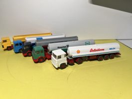 5 x Wiking Tanklastzüge in 1/87