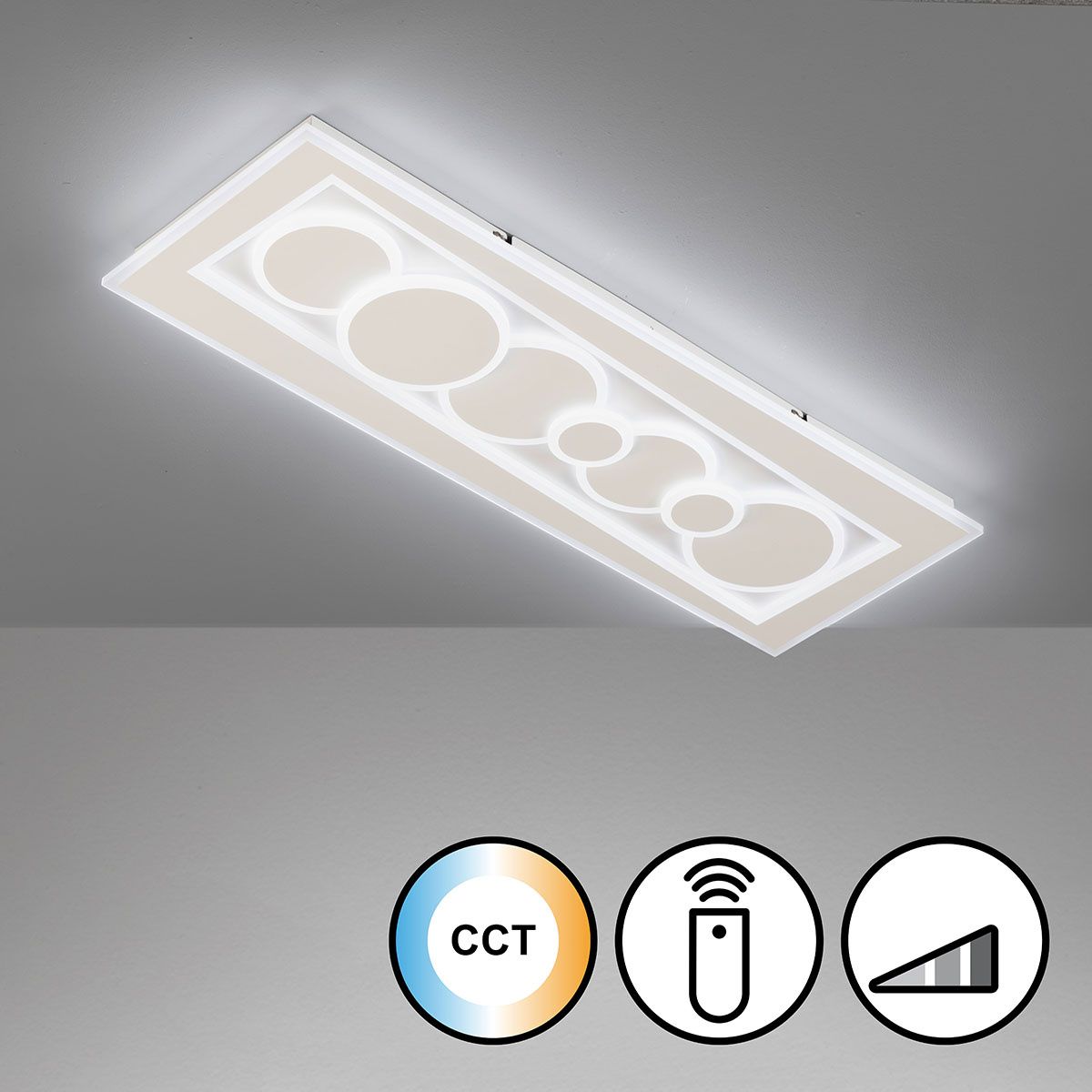 Lampadari & plafoniere: LED Deckenleuchte, Weiss, 90 cm x 30 cm – Nuovo (secondo la descrizione) da Kreuzlingen venduto da Smart-Light