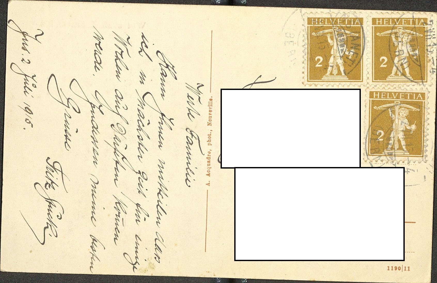 Cartes postales: Ins - Wirtschaft E. Stucki – D'occasion à Gwatt (Thun) par seeblick98 1