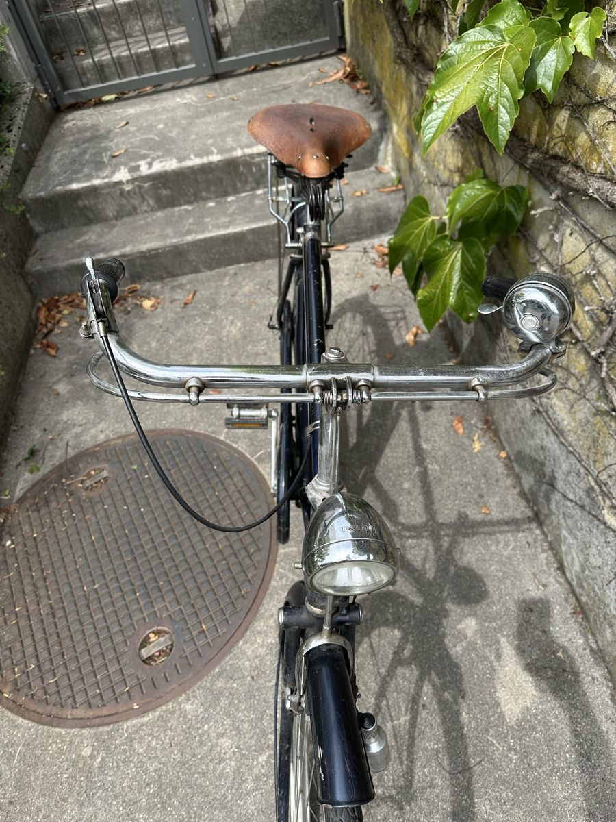 Vélos: Oldtimer Herrenvelo ca. 1950 in dunkelblau – D'occasion à Binningen par Globe_21 2