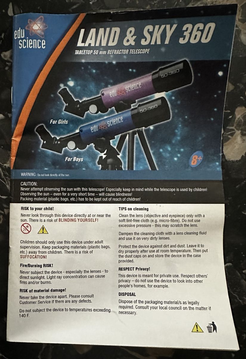 Telescopi: Entdecke den Himmel mit diesem Edu Science Teleskop – Usato da Schönenbuch venduto da Nanno1 4