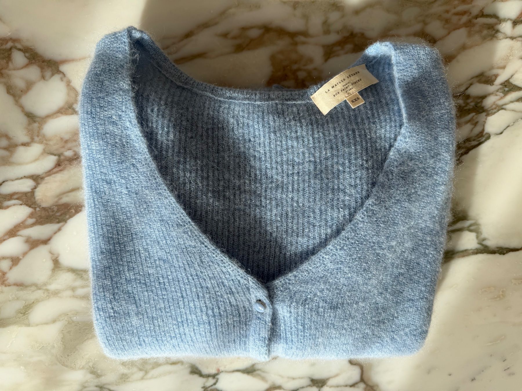Sezane Maglioni & Felpe: Barry Cardigan Sezane hellblau XXS – Nuovo (secondo la descrizione) da Oberwil-Lieli venduto da Claudine_1988 1