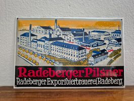 Emailschild Radeberger Pilsner Bier Brauerei Emaille Schild