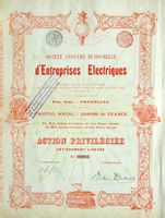 SA Russo-Belge d'Entreprises Electriques, Bruxelles - 1896