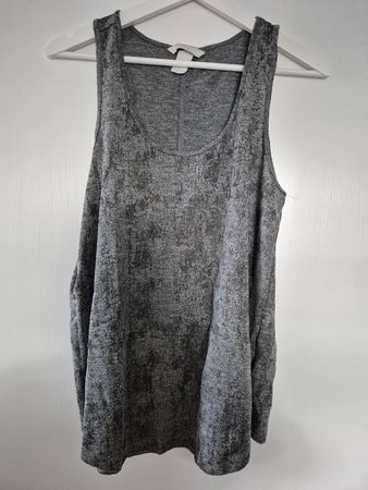 H&M Conscious Top Grau Muster Gr. M - Sommer Tank Top!