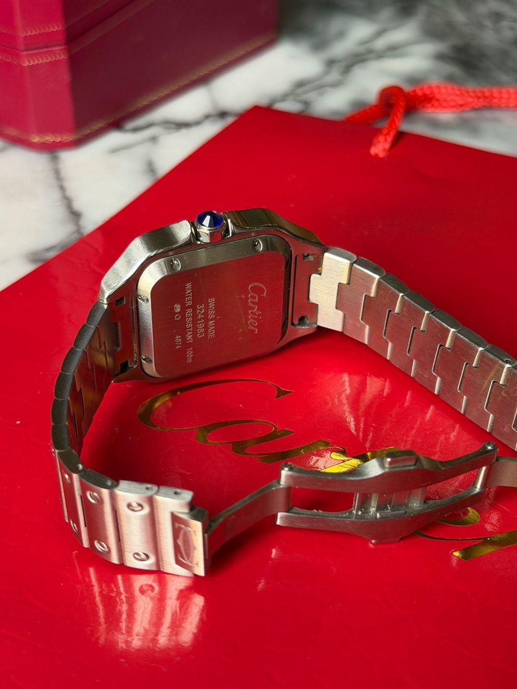 Orologi: Automatic Watch – Santos Style Large Edition – Usato da Unterterzen venduto da b.aron 3