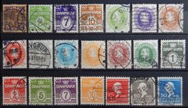 Dänemark Lot mit alten Werten VIII